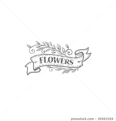 Flourish vector logo Flourish vector logo 36983269