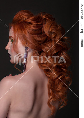 Photo hairstyles red-haired 36983278