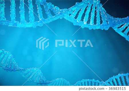 Helix DNA molecule with modified genes. Correcting 36983515