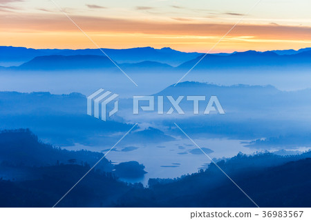 Adams Peak sunrise view 36983567