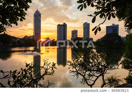 Colombo city skyline view Colombo city skyline view 36983621