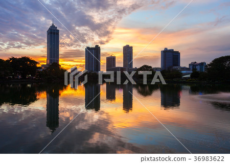 Colombo city skyline view Colombo city skyline view 36983622