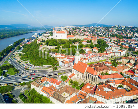 Bratislava aerial panoramic view Bratislava aerial panoramic view 36983884