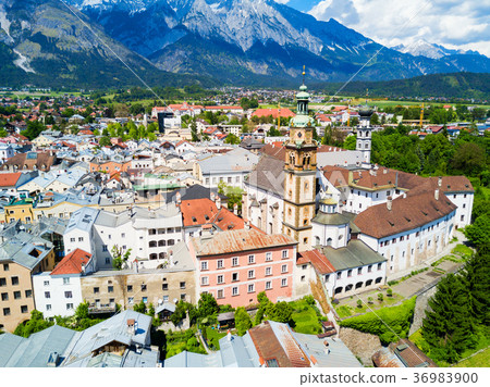 Hall Tirol aerial view 36983900