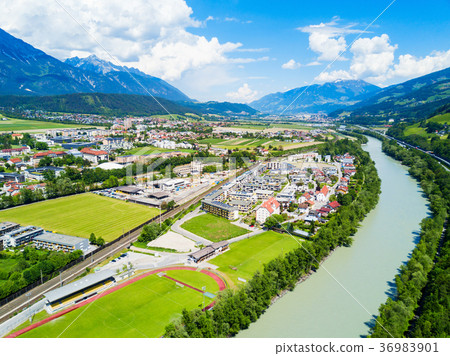 Hall Tirol aerial view 36983901