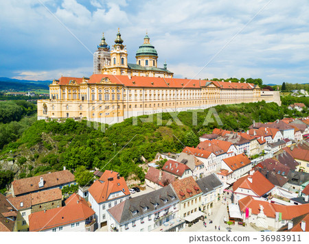 Melk Monastery aerial view 36983911