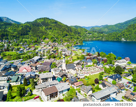 St. Gilgen aerial view St. Gilgen aerial view 36983930