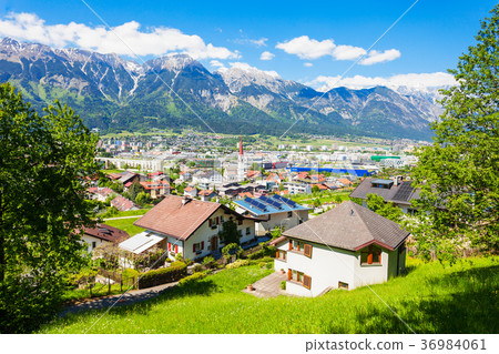 Innsbruck aerial panoramic view 36984061