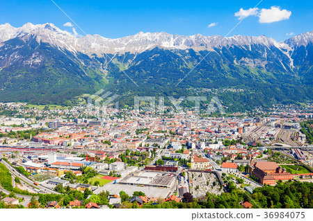 Innsbruck aerial panoramic view Innsbruck aerial panoramic view 36984075