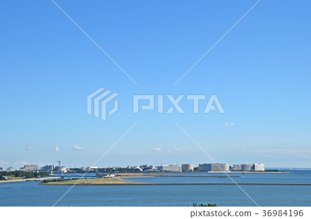 View the area of Urayasu City, Chiba Prefecture from Shin-Kiba, Koto Ward, Tokyo 36984196