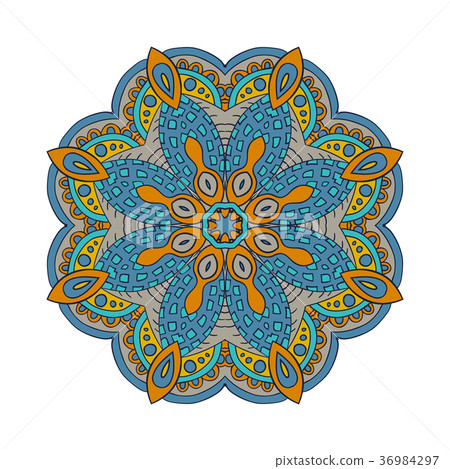 Mandala flower pattern. Doodle drawing Mandala flower pattern. Doodle drawing 36984297