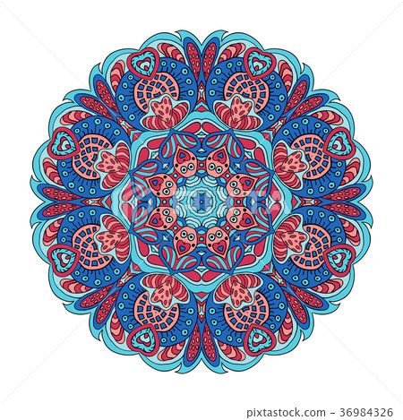 Mandala flower pattern. Doodle drawing Mandala flower pattern. Doodle drawing 36984326