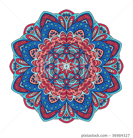 Mandala flower pattern. Doodle drawing Mandala flower pattern. Doodle drawing 36984327