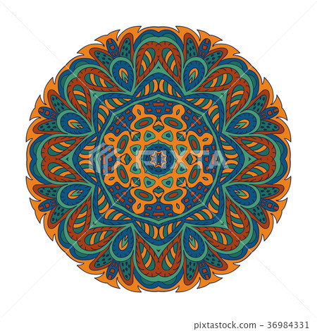 Mandala flower pattern. Doodle drawing Mandala flower pattern. Doodle drawing 36984331