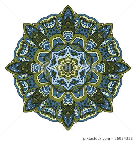 Mandala flower pattern. Doodle drawing Mandala flower pattern. Doodle drawing 36984338