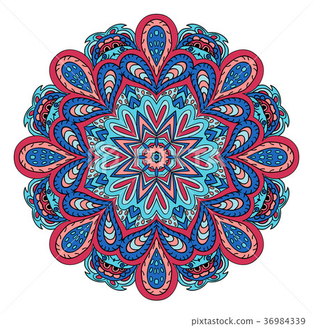 Mandala flower pattern. Doodle drawing Mandala flower pattern. Doodle drawing 36984339