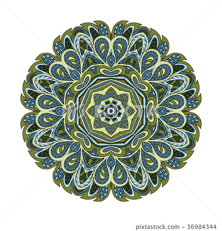 Mandala flower pattern. Doodle drawing Mandala flower pattern. Doodle drawing 36984344