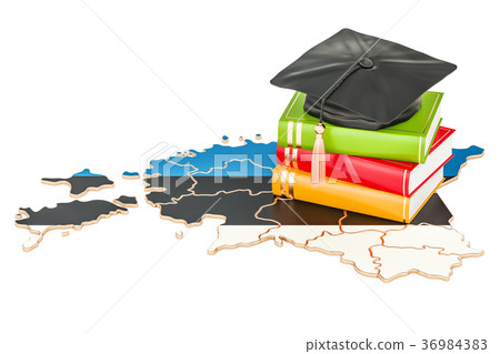 Education in Estonia concept, 3D rendering Education in Estonia concept, 3D rendering 36984383