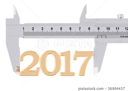 Vernier caliper with 2017, analysis of year 36984437