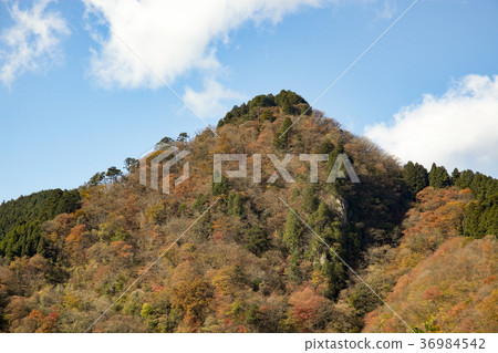 Landscape of the autumn leaves from Mt. Nagaodaira 36984542