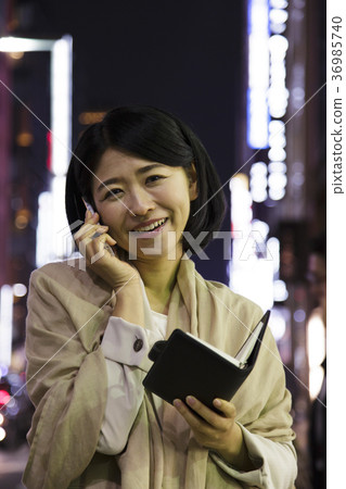 Woman business evening young woman 36985740