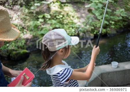 fishing, child, kid 36986971