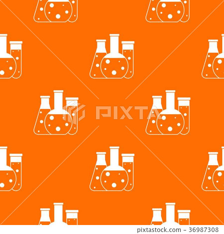 Laboratory flasks pattern seamless 36987308