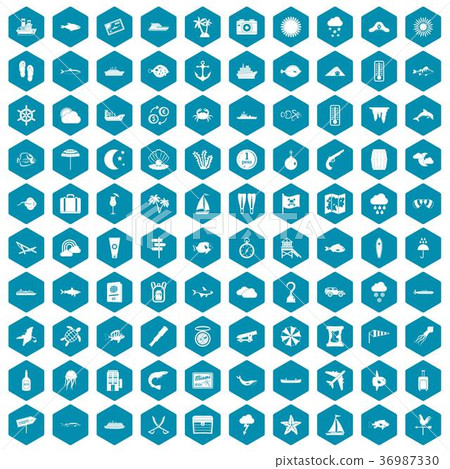 100 marine environment icons sapphirine violet 100 marine environment icons sapphirine violet 36987330