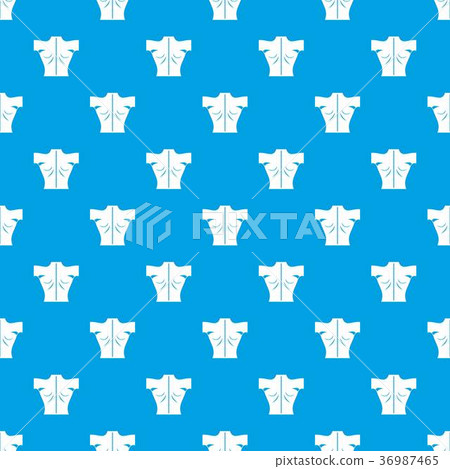 Human back pattern seamless blue 36987465