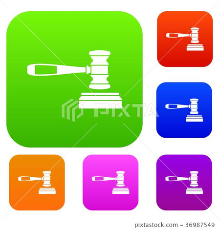 Judge gavel set collection Judge gavel set collection 36987549