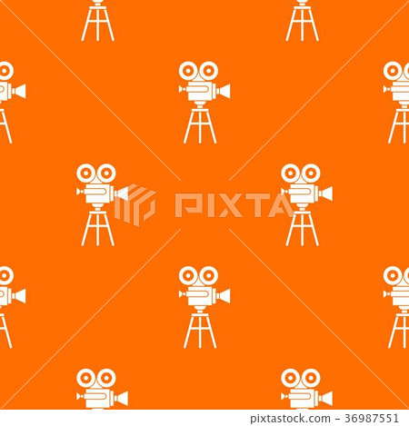 Retro film projector pattern seamless Retro film projector pattern seamless 36987551
