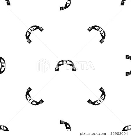 Hands holding a cell phone with photo pattern seamless black 36988004