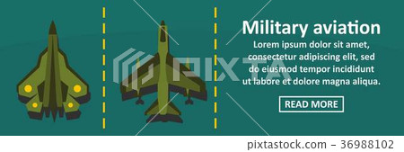 Military aviation banner horizontal concept Military aviation banner horizontal concept 36988102