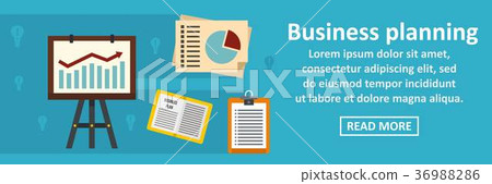 Business planning banner horizontal concept 36988286