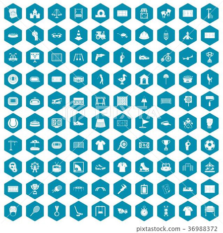 100 playground icons sapphirine violet 36988372