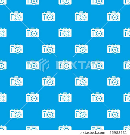 Photocamera pattern seamless blue 36988381