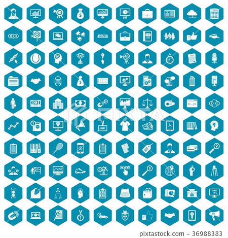 100 partnership icons sapphirine violet 36988383