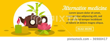 Alternative medicine banner horizontal concept 36988417