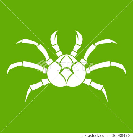 Crab icon green Crab icon green 36988450