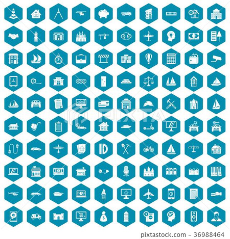 100 private property icons sapphirine violet 36988464