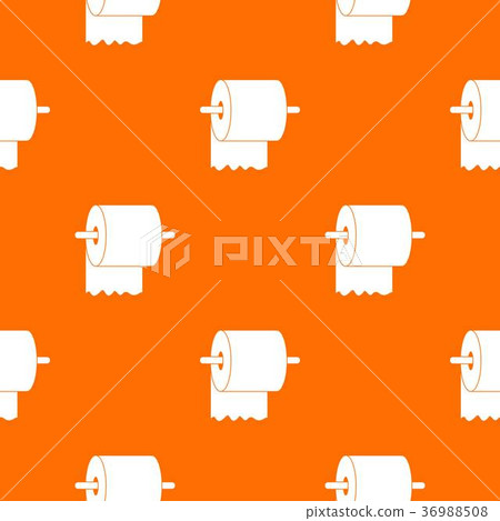 Roll of toilet paper on holder pattern seamless 36988508