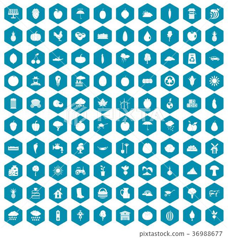 100 productiveness icons sapphirine violet 36988677