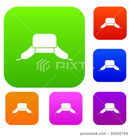 Hat with ear flaps set collection 36988769