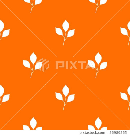 Cherry leaves pattern seamless Cherry leaves pattern seamless 36989265