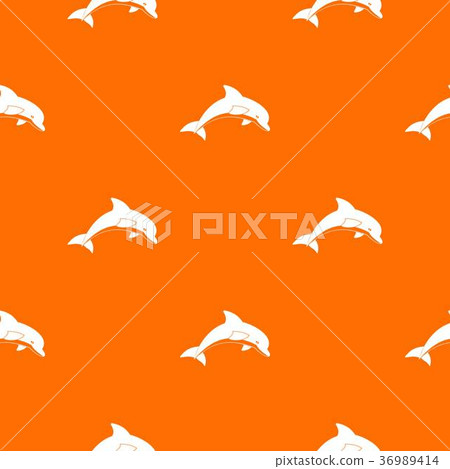 Jumping dolphin pattern seamless Jumping dolphin pattern seamless 36989414