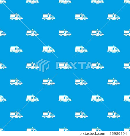 Ambulance pattern seamless blue - Stock Illustration [36989594] - PIXTA