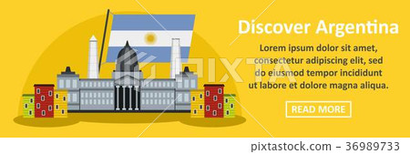 Discover argentina banner horizontal concept Discover argentina banner horizontal concept 36989733