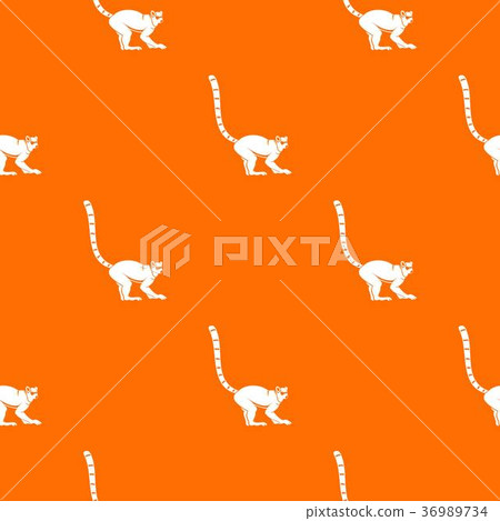 Lemur monkey pattern seamless Lemur monkey pattern seamless 36989734