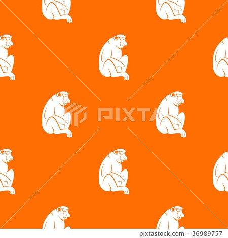 Orangutan pattern seamless 36989757