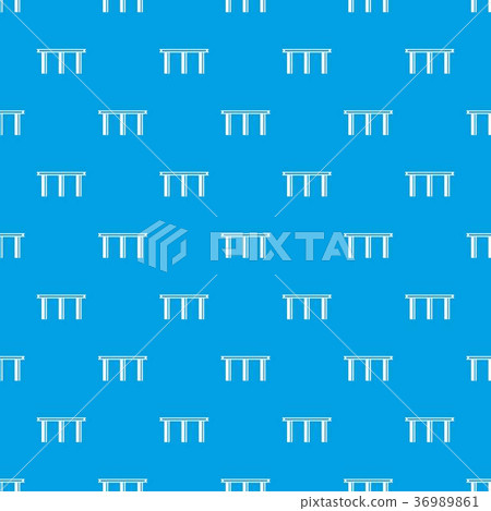 Bridge pattern seamless blue - Stock Illustration [36989861] - PIXTA